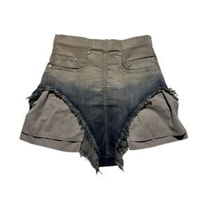 $900 cut off mini shorts gradient